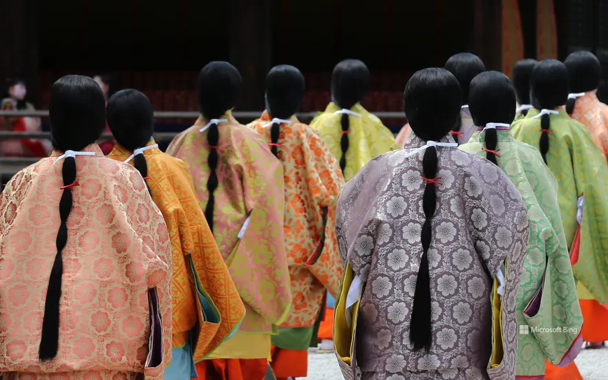 "Shimogamo Shrine on Aoi Matsuri Day" Kyoto Prefecture