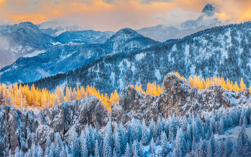 View from Kampenwand mountain, Aschau im Chiemgau, Bavaria, Germany