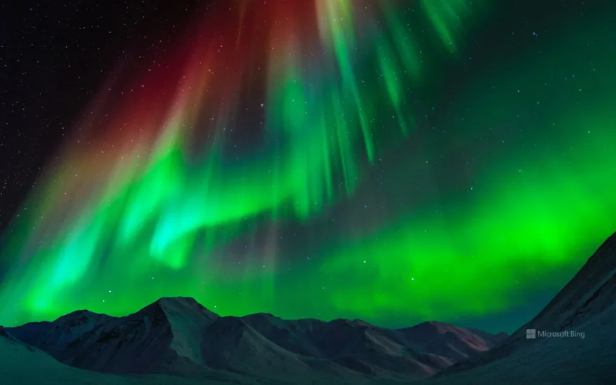 Aurora borealis, Brooks Range, Alaska, USA