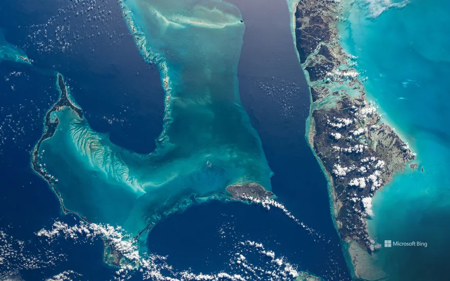 The Bahamas pictured from the International Space Station