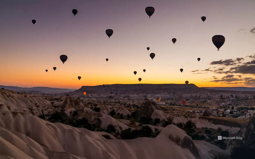 Hot air balloons in Cappadocia, Türkiye