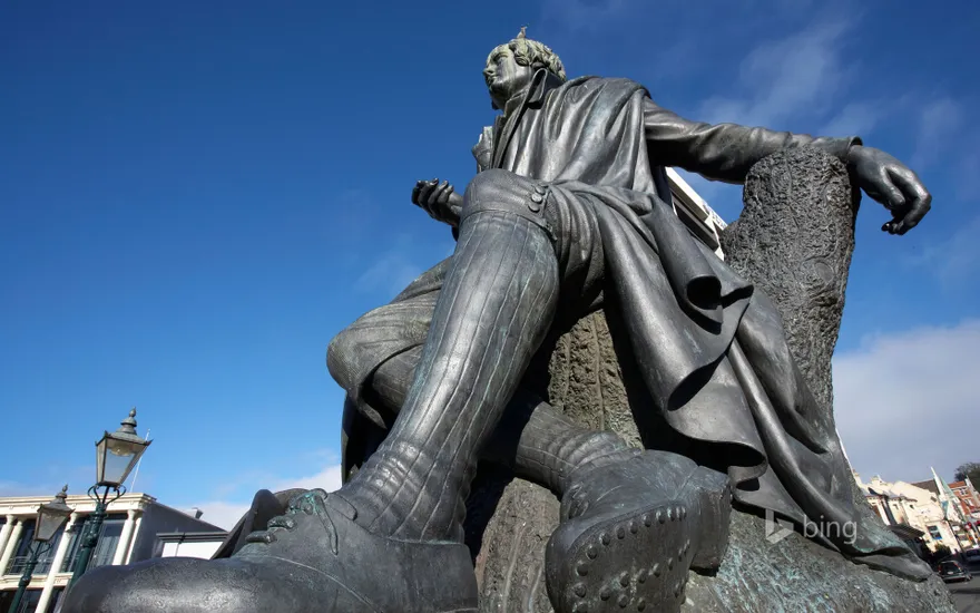 Robert Burns Statue, Dunedin, New Zealand
