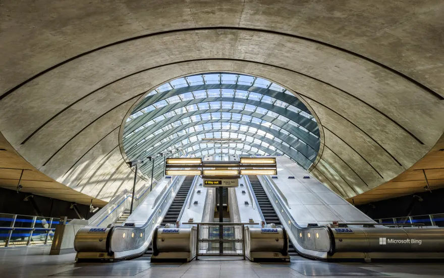 Canary Wharf underground station, London