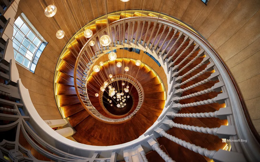 Cecil Brewer Staircase, the Heal's Building, London, England