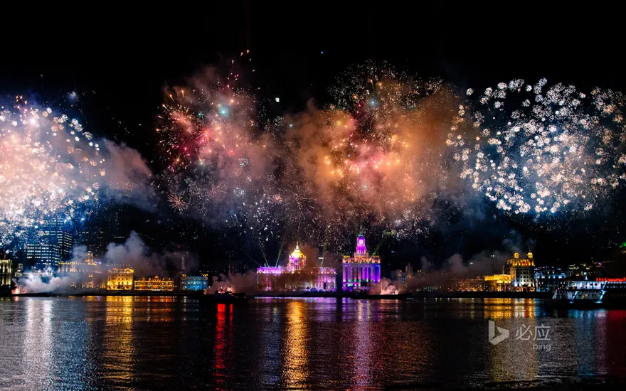 Shanghai Bund Fireworks Show
