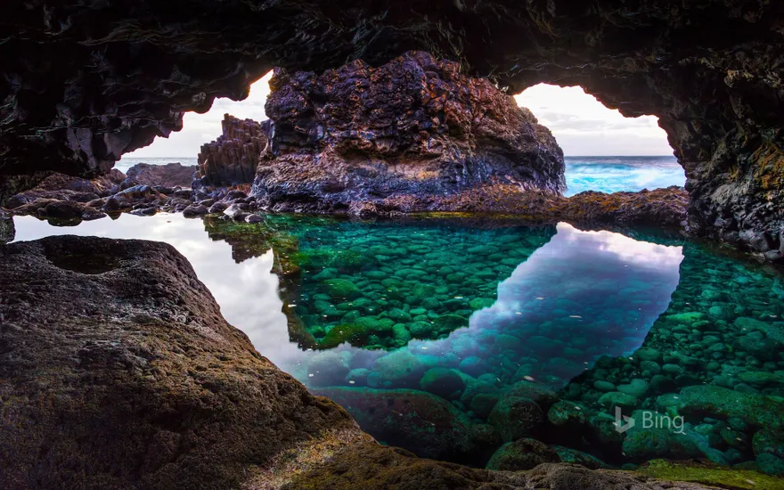 Cave on El Hierro Island, Canary Islands, Spain