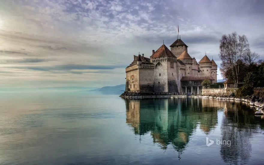 Château de Chillon on Lake Geneva, Switzerland