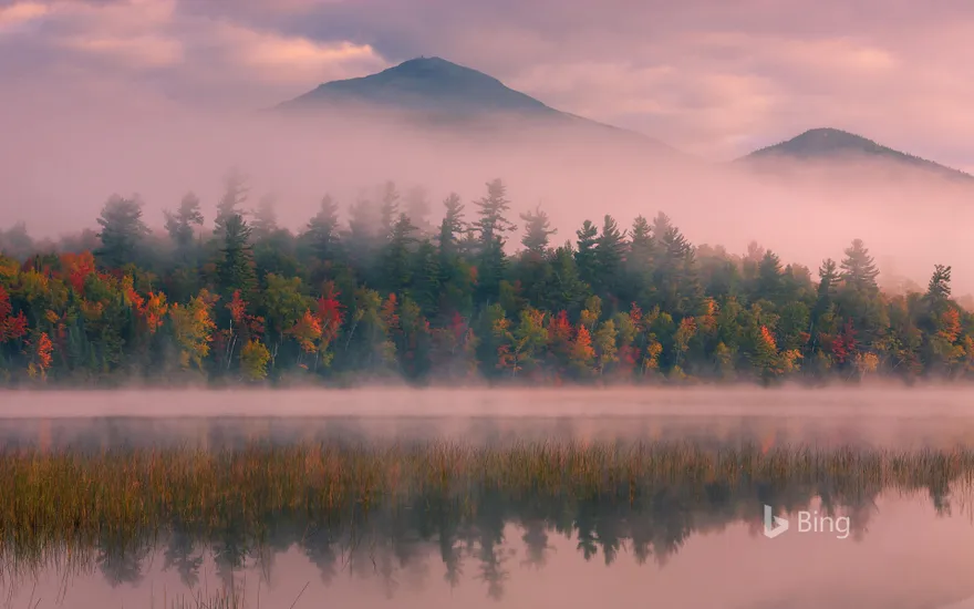 Connery Pond and Whiteface Mountain in New York state