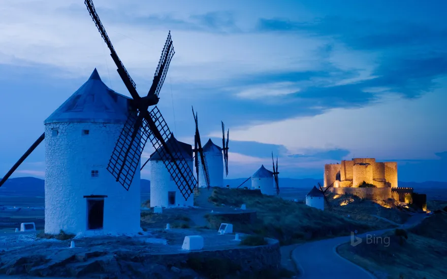 Windmills in Consuegra, Castilla-La Mancha, Spain