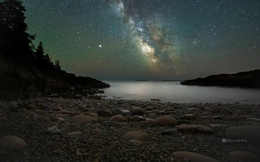 Milky Way over Acadia National Park, Maine, USA