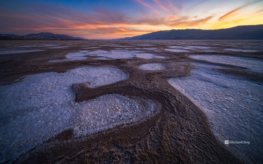 Salt flats in Badwater Basin, Death Valley National Park, California, USA