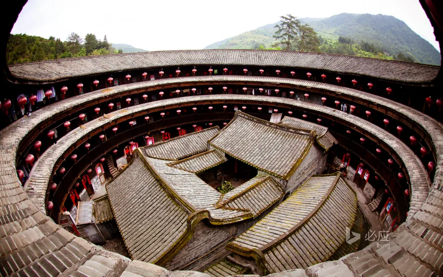 Traditional Hakka Tulou in Yongding County, Fujian