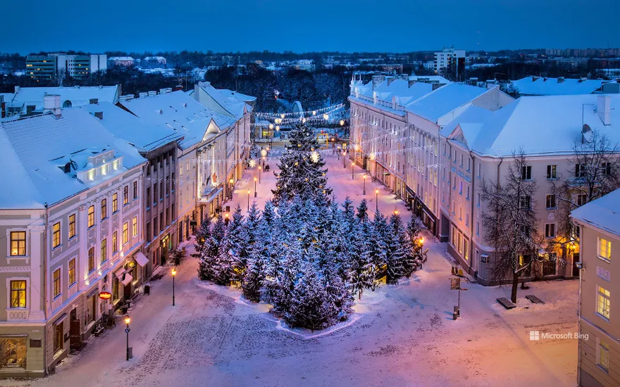 Town Hall Square, Tartu, Estonia