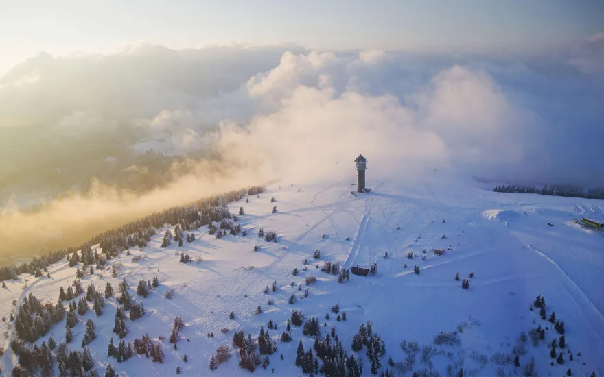 Feldberg Tower in the Black Forest, Baden-Württemberg, Germany