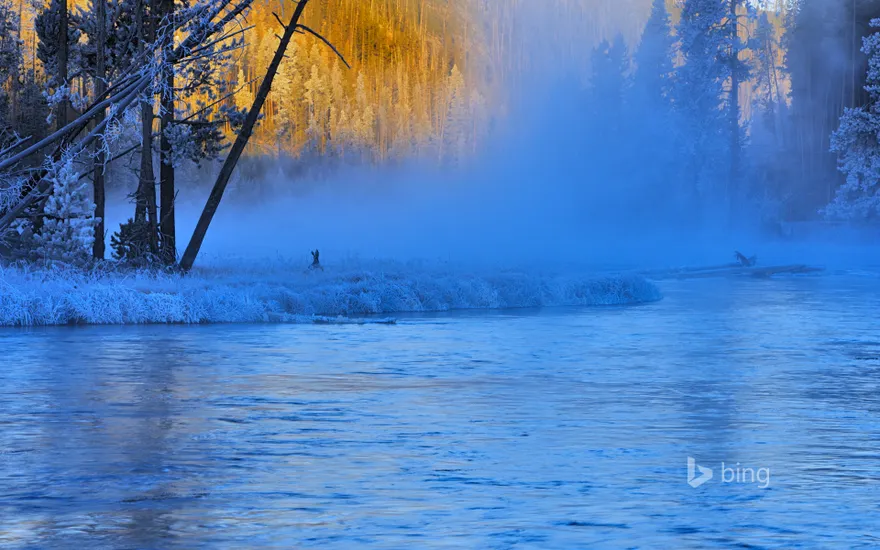 Firehole River in Yellowstone National Park, Wyoming