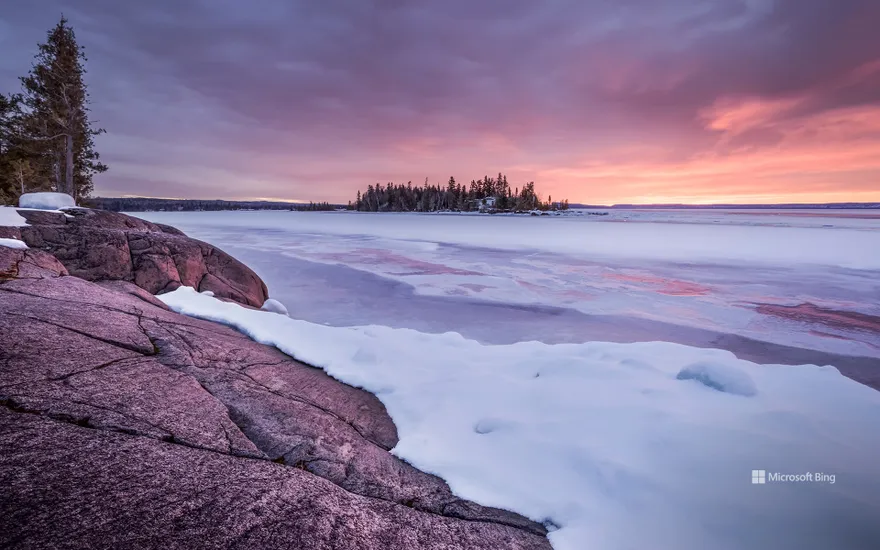 Lake Superior during winters, Thunder Bay, Ontario