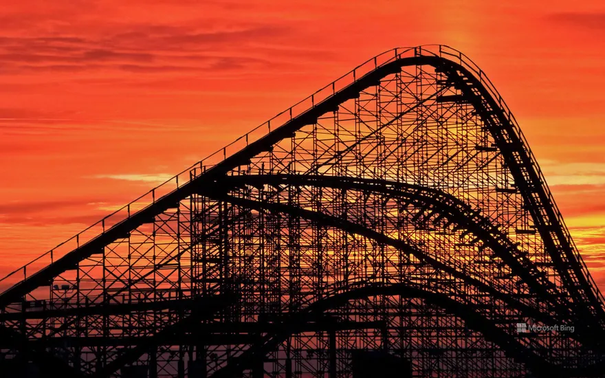 The Great White Roller Coaster, Wildwood, New Jersey, USA