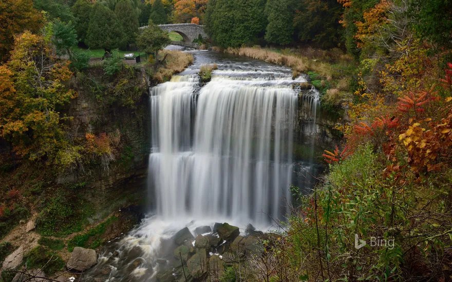 Webster's Falls in autumn, Hamilton, Ont.