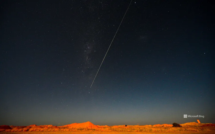 "The moment of falling capsules separated from Hayabusa2" Woomera, Australia