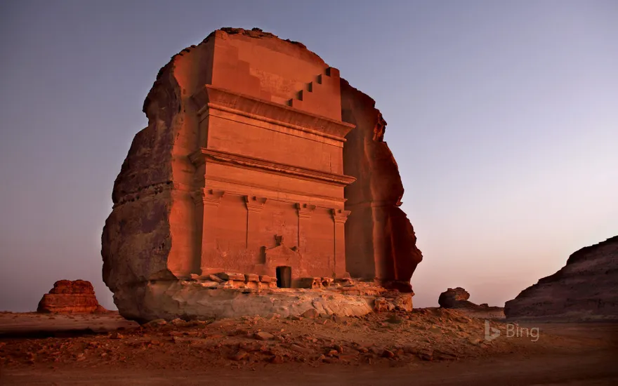 Mada’in Saleh archeological site in Saudi Arabia