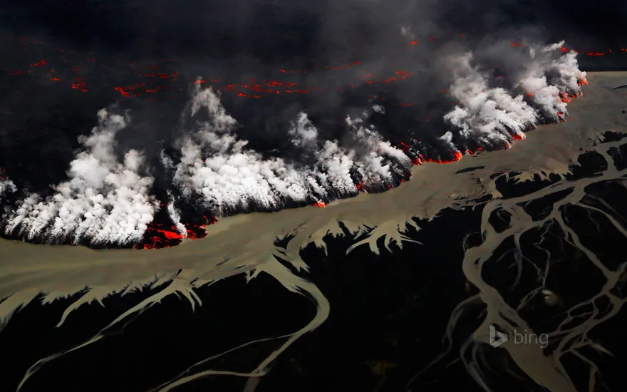 Holuhraun volcanic eruption, Iceland