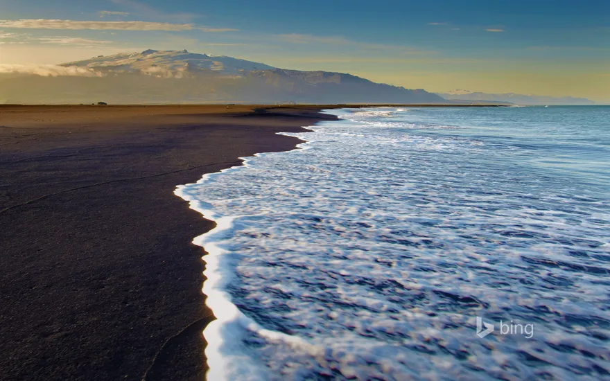 Black sand beach on Ingólfshöfði, Iceland