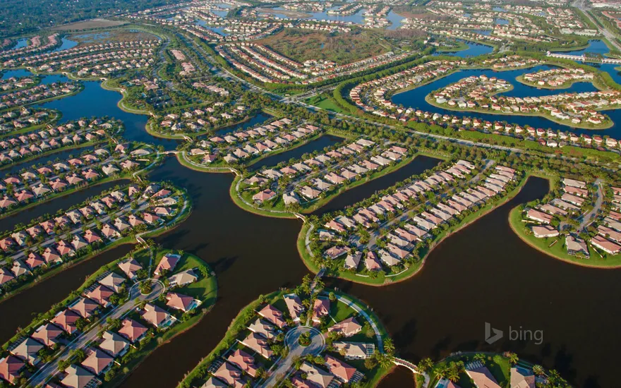 Housing development, West Palm Beach, Florida