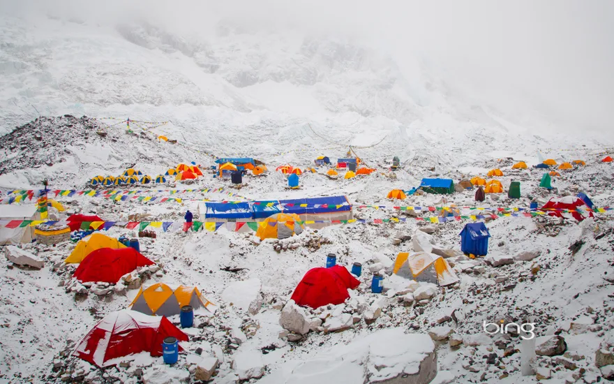Everest Base Camp at Khumbu, Nepal