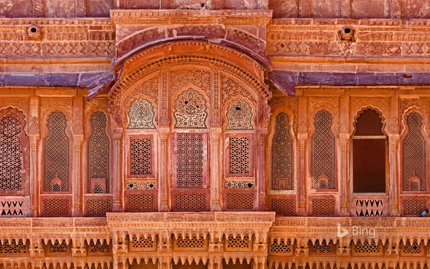 Exterior of Mehrangarh Fort in Jodhpur, India