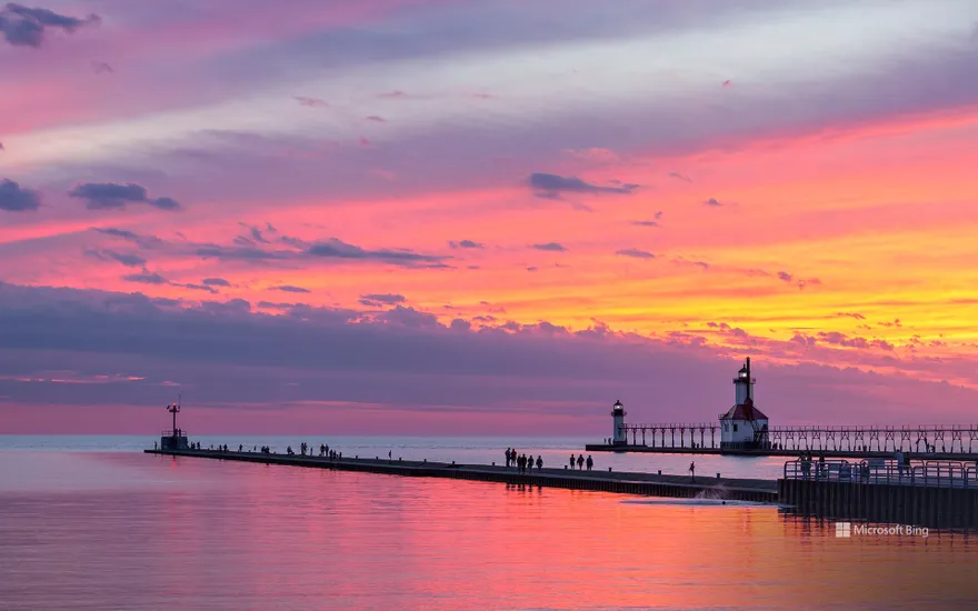 St. Joseph North Pier Inner and Outer Lights, Michigan