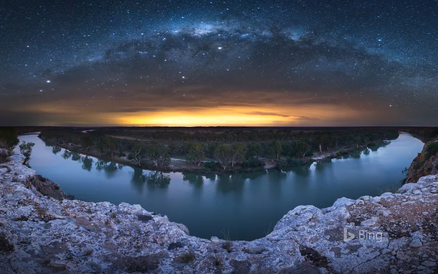 Milky Way over Murray River, Australia