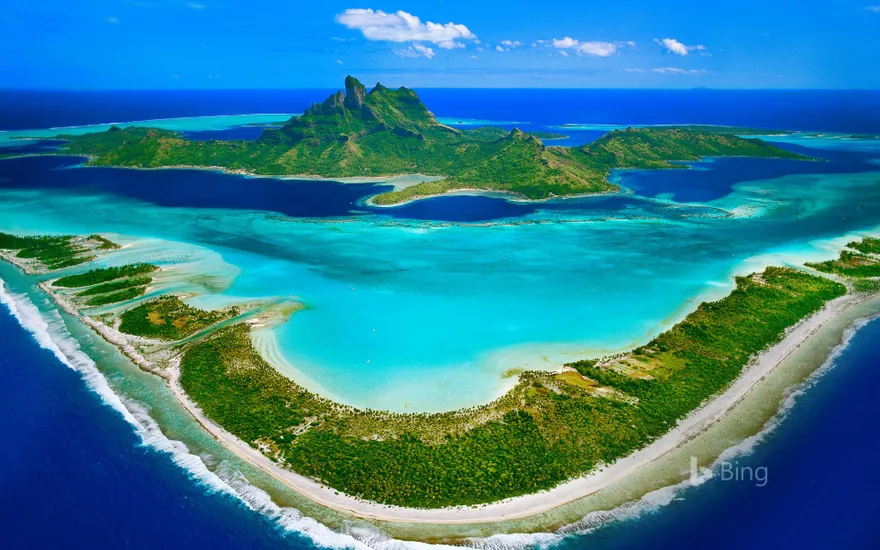 Bora Bora in the Leeward Islands of French Polynesia