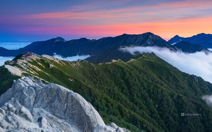 Mount Tsubakuro, Azumino, Nagano, Japan