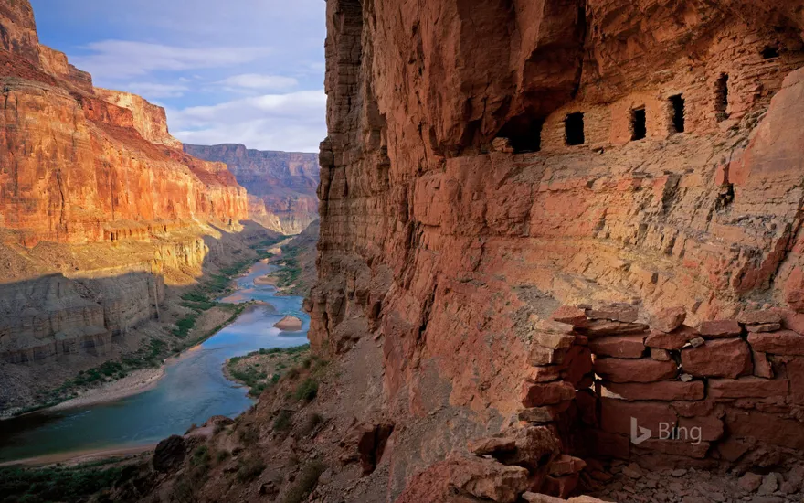 The Nankoweap Granaries of the Grand Canyon in Arizona