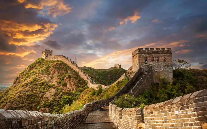 The majestic Great Wall of China