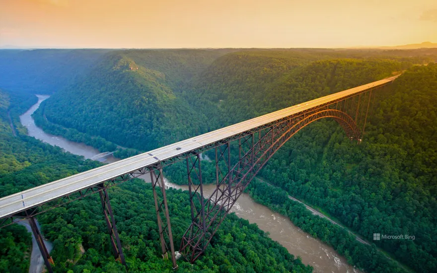 New River Gorge Bridge, New River Gorge National Park and Preserve, West Virginia, USA