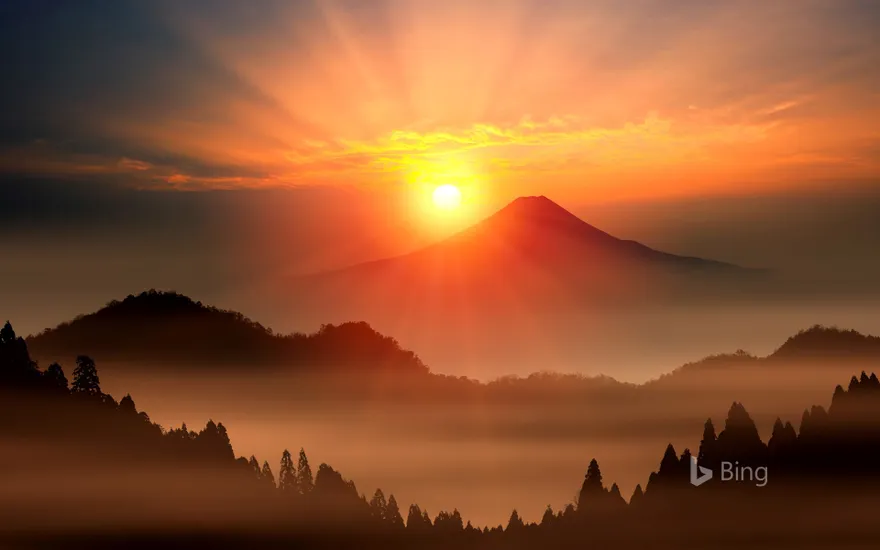 Sunrise at Mount Fuji, Japan