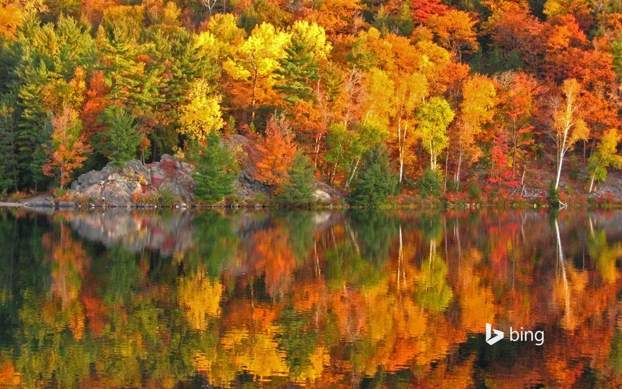 Autumn at George Lake, Ontario, Canada