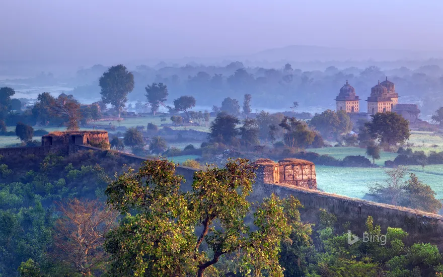 View of Orchha, Madhya Pradesh, India