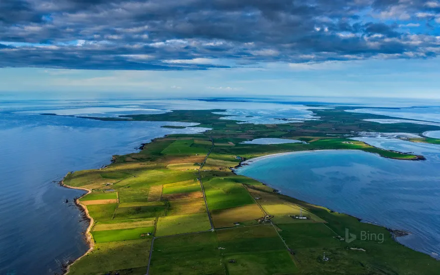 Sanday Island and the North Sea, Scotland