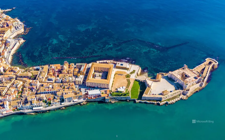 Ortygia, a small island off the coast of Syracuse, Sicily, Italy