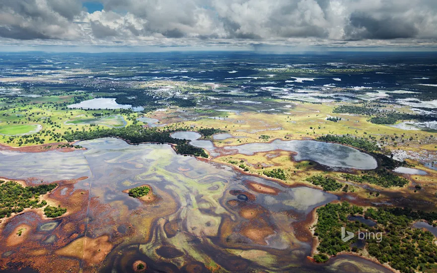Flood plains in the Pantanal, Brazil