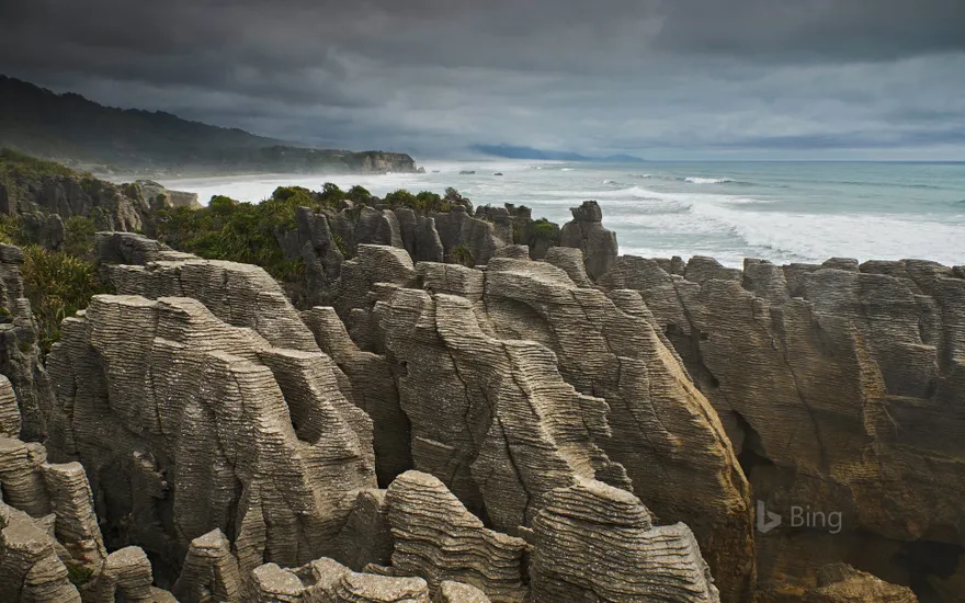 The Pancake Rocks on New Zealand’s South Island