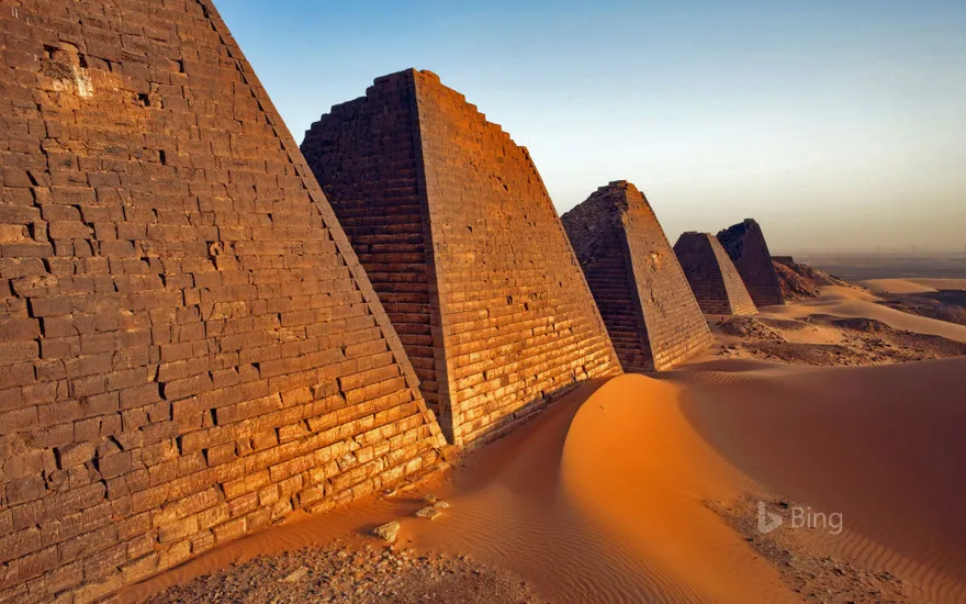 The Pyramids of Meroë in Sudan