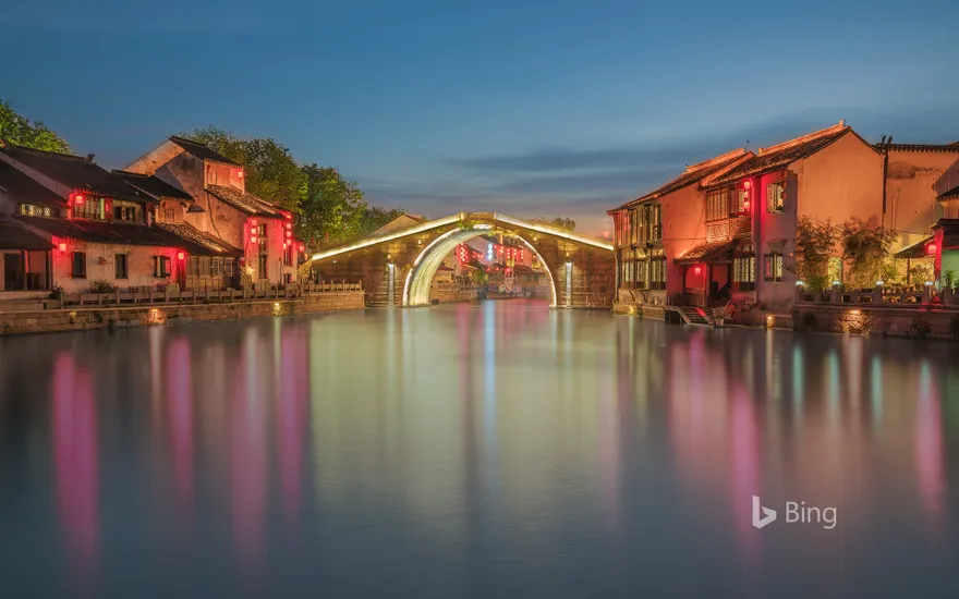 Qingming Bridge in Wuxi, China