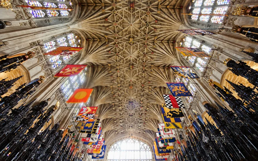 The Quire ceiling at St George's Chapel, Windsor Castle