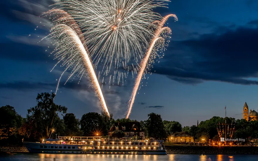 Fireworks in Speyer Rhineland-Palatinate