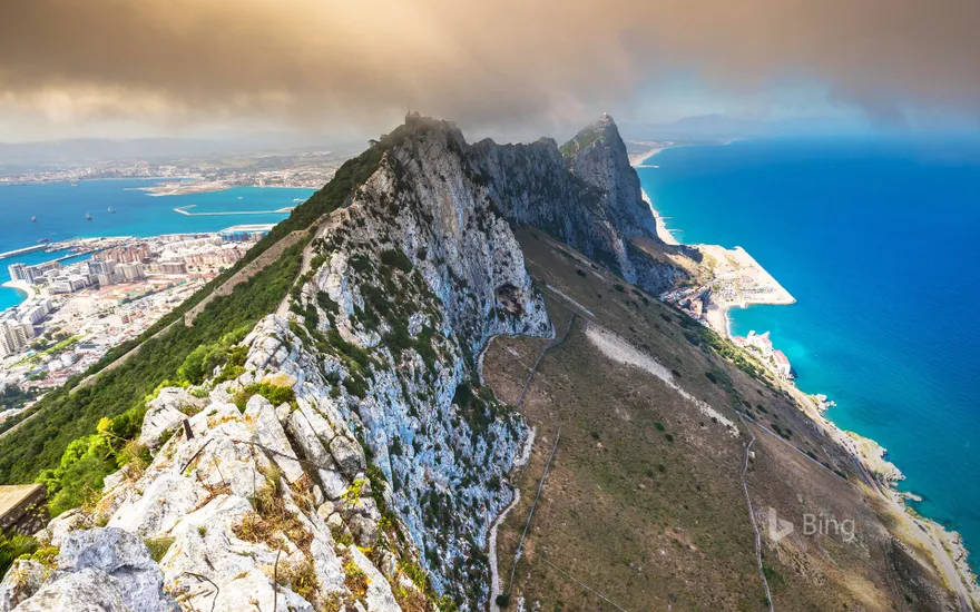 View of the Rock of Gibraltar