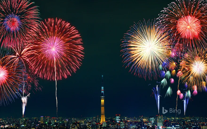 "Sumida River Fireworks Festival" Tokyo, Sumida