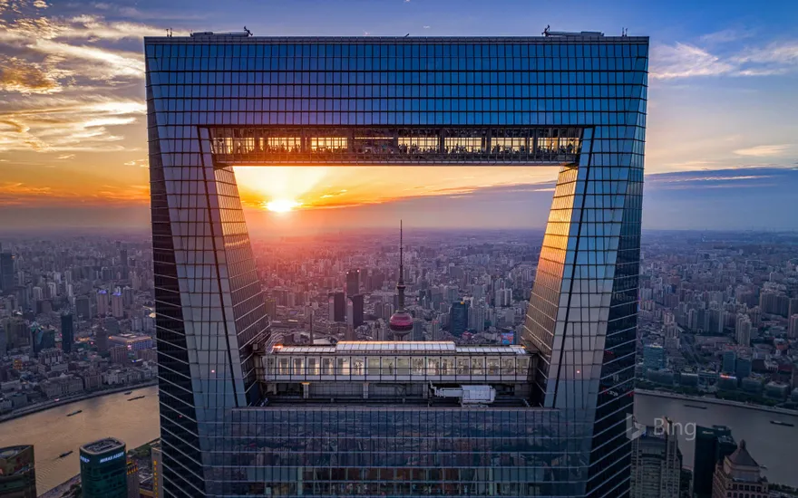 The Shanghai World Financial Center in China